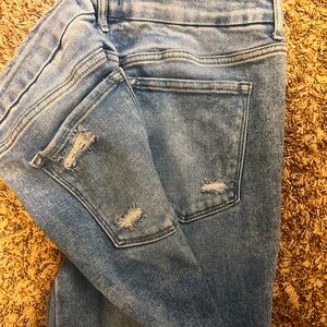 Flying Monkey High Rise Cropped Straight Jeans